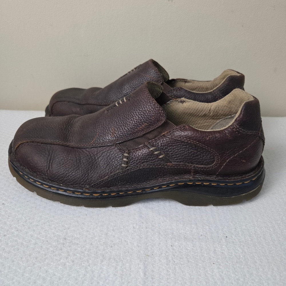 Dr. Martens Mawgan Dark Brown Leather Slip On Loafers Mens Size 12